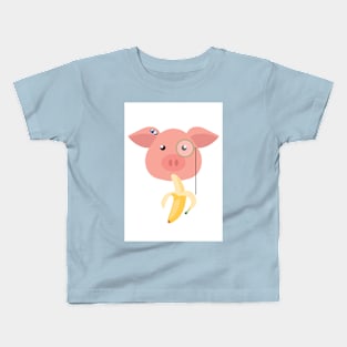 PIG. Posh Banana Kids T-Shirt